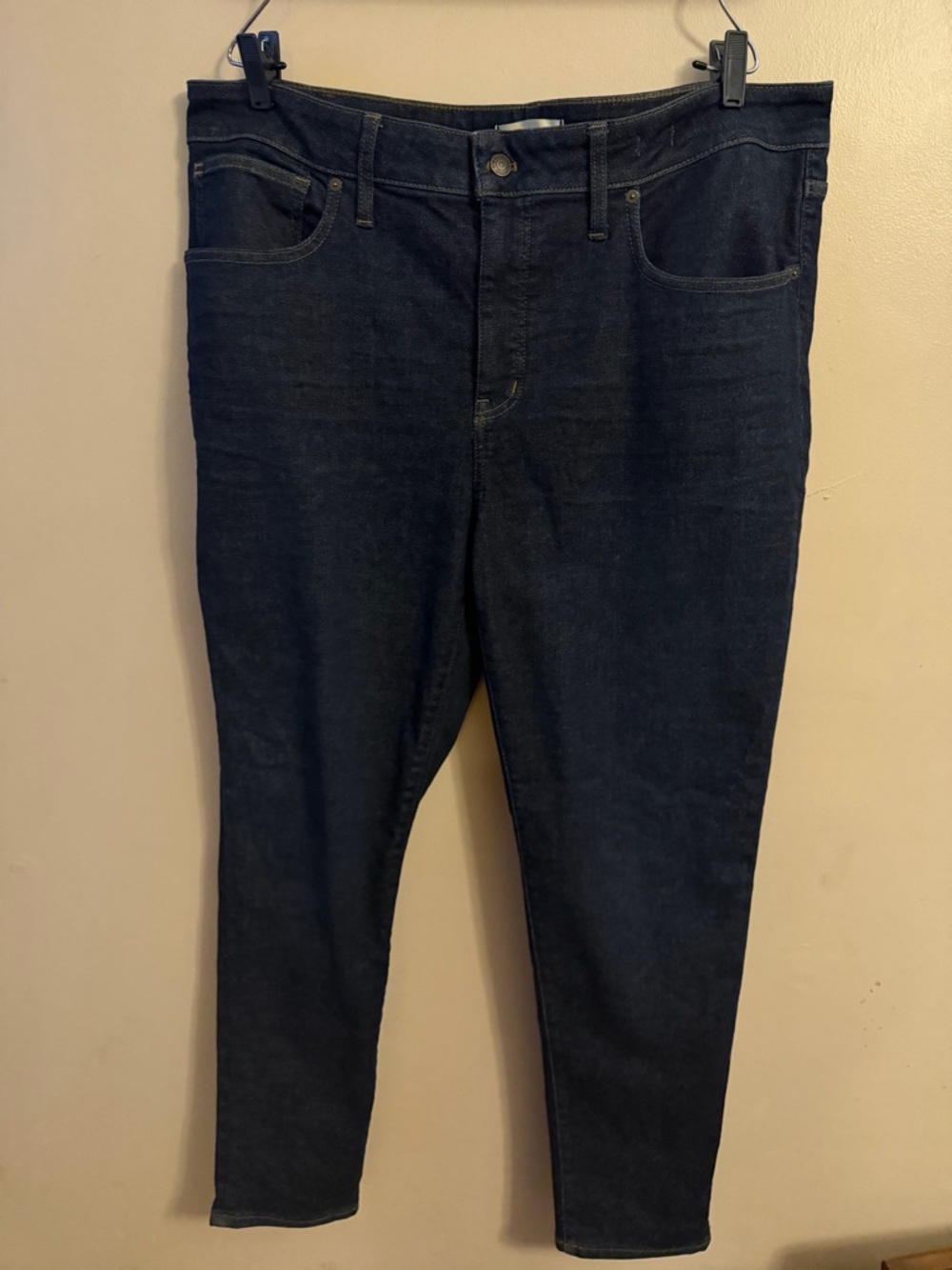 Madewell Slim Straight Jeans in Dark Indigo Wash